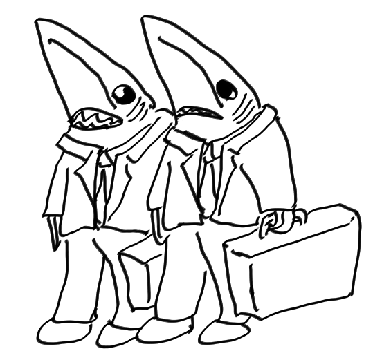 Sharks in suits